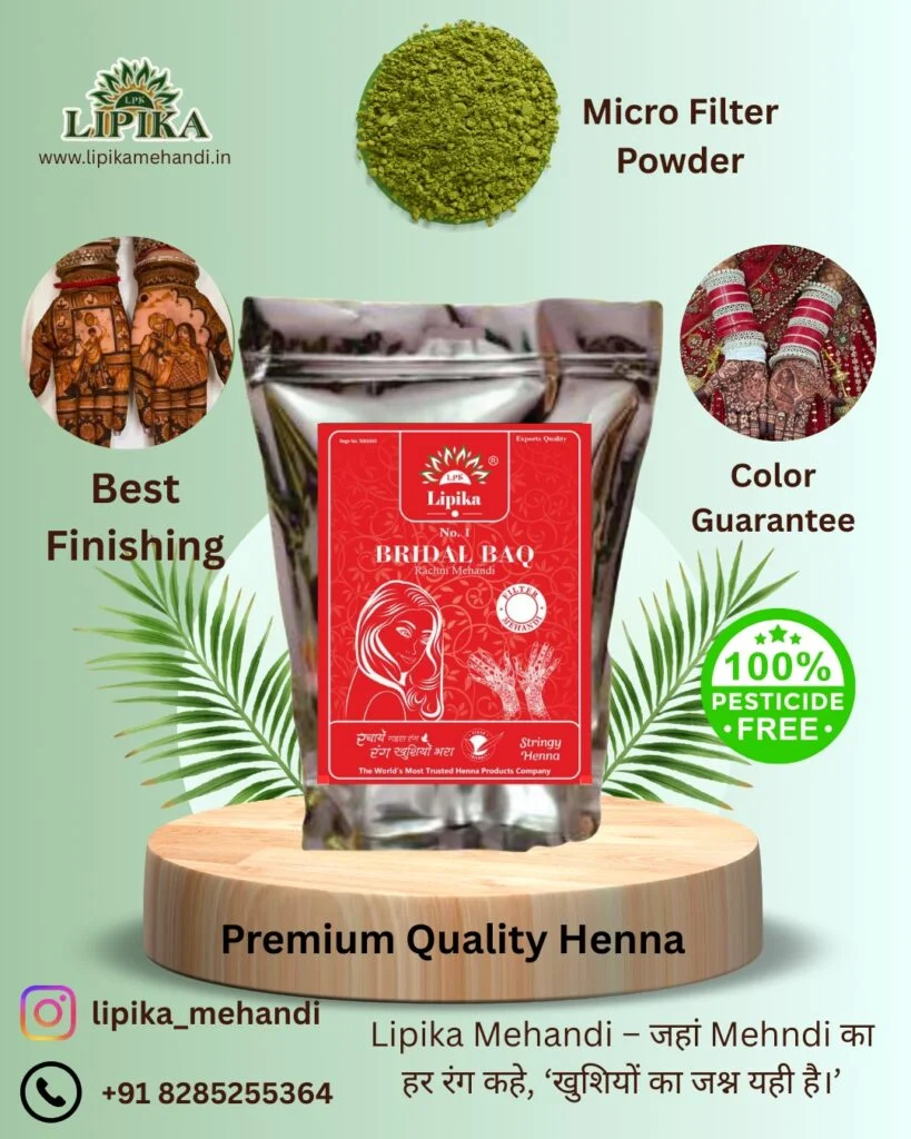 Lipika Bridal 7 Filter Mehndi Powder – Cloth Filtered Special Grade | 100g - Image 3