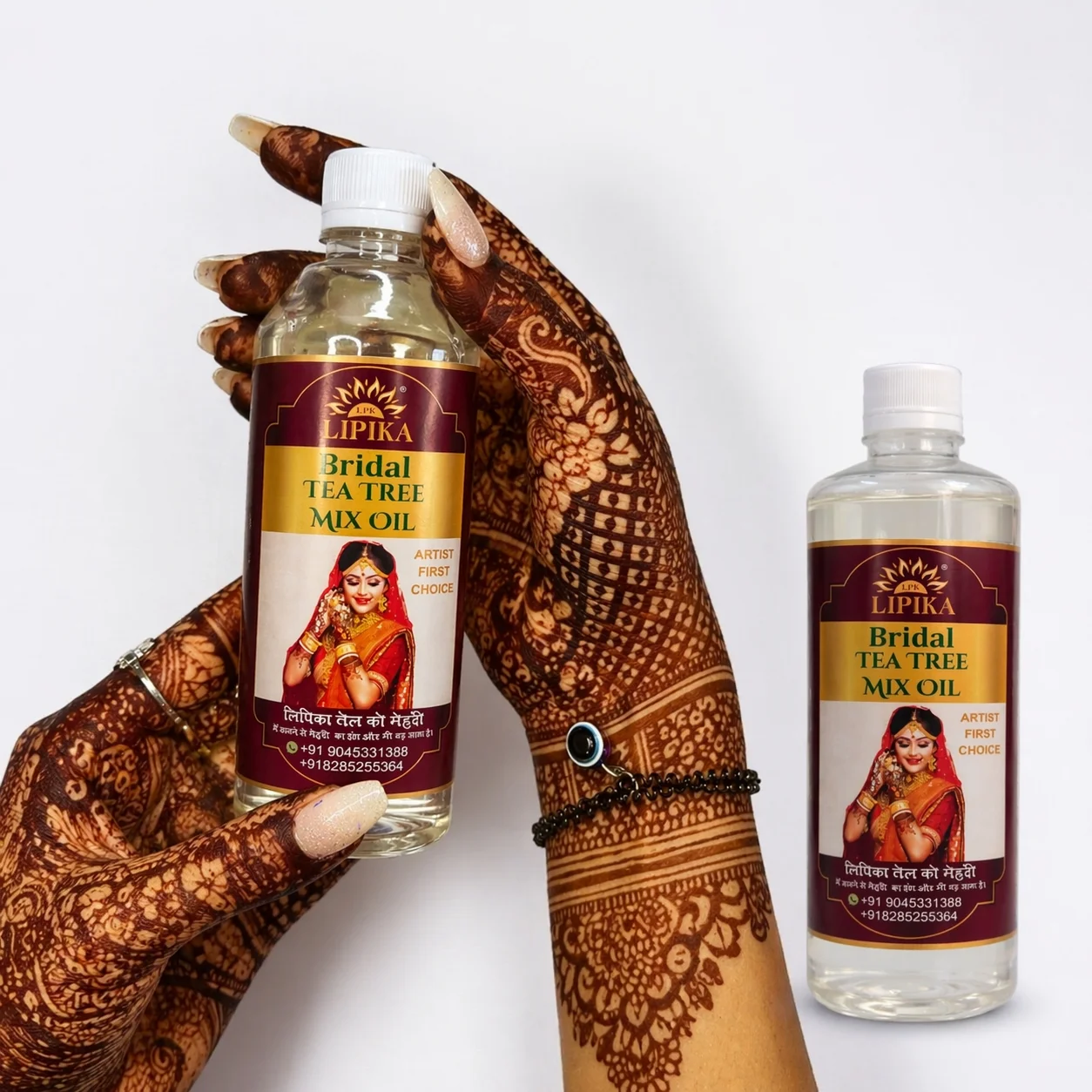 Lipika Bridal Tea Tree Oil – Best For Dark Mehndi Color | 1 Litre - Image 3