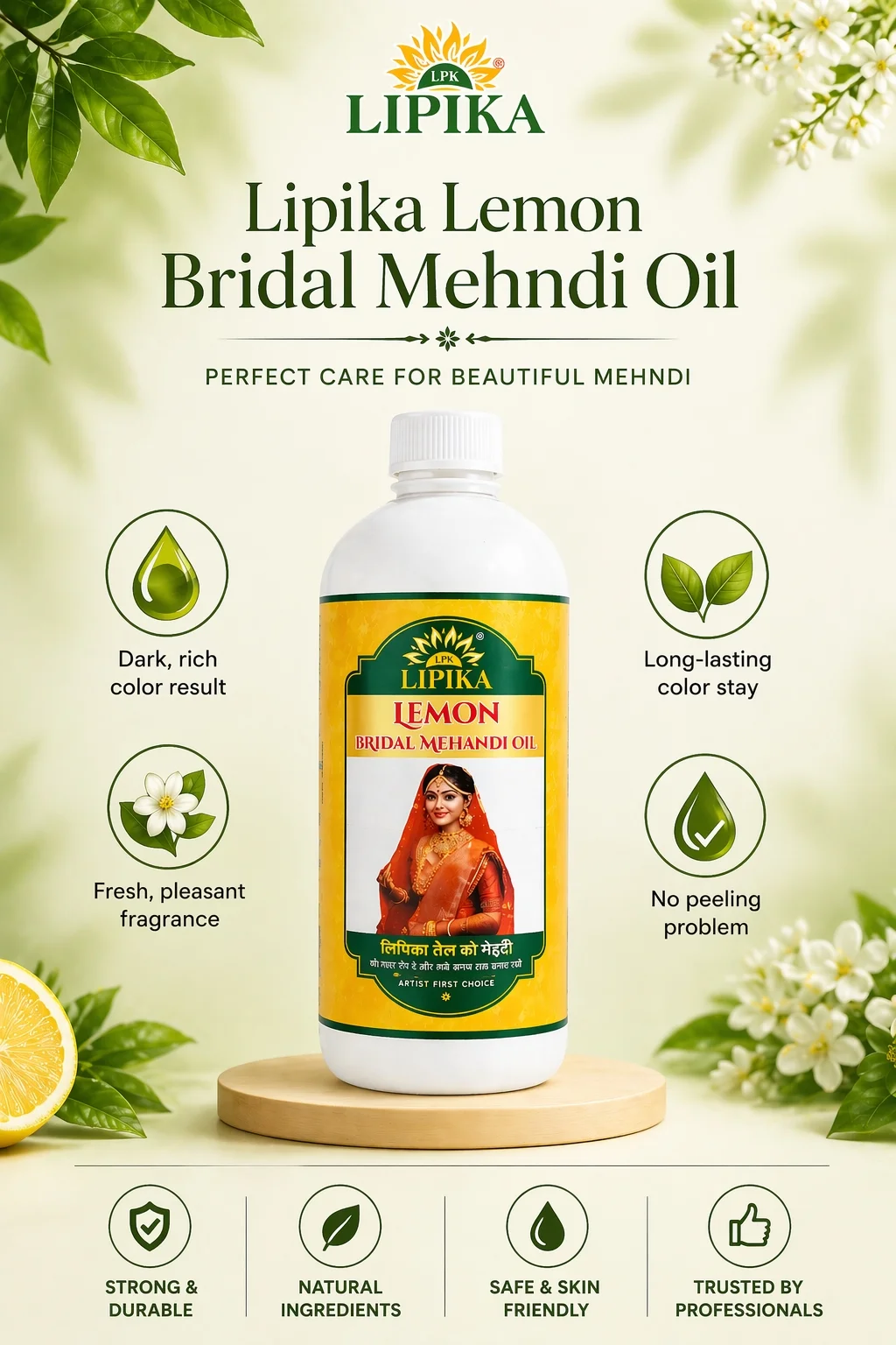 Lipika Lemon Bridal Mehandi Oil 1 Litre